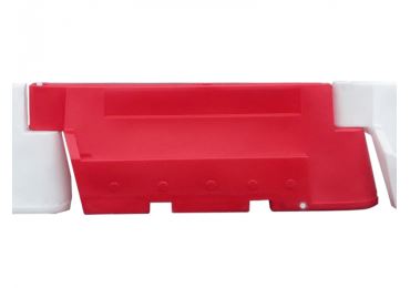 Cestné plastove zvodidlo Nova Baufence – MDPE, červená | biela, 2000 mm